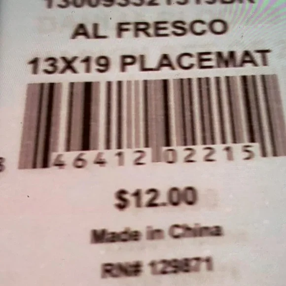 5 Placemats Brand New with Labels. Modern Southern Home Al Fresco Blue & White. - Picture 14 of 14